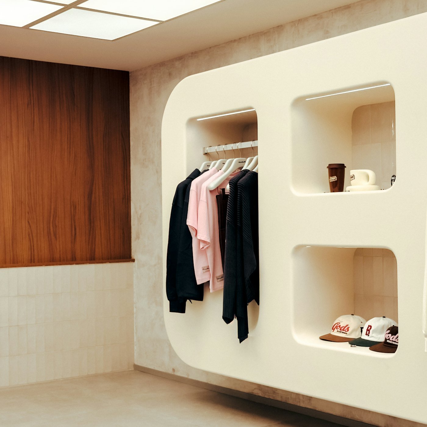 Interior de una tienda moderna
